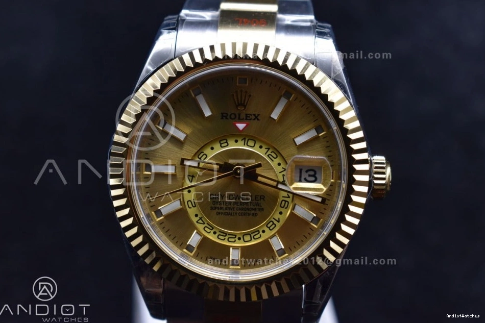 Dial Skydweller Edition YG Bracelet A23J 1120 YG YG SS Durable SS on Noob Best 0322